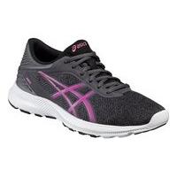 Asics Nitrofuze Running Shoes - Womens - Dark Steel/Pink Glow/Black