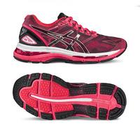 Asics Gel-Nimbus 19 Ladies Running Shoes - Black/Pink, 6.5 UK