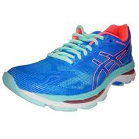 asics gel nimbus 19 ladies running shoes blue 5 uk