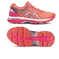 Asics Gel-Cumulus 18 Ladies Running Shoes - Pink/Orange, 4 UK