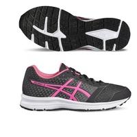 Asics Patriot 8 Ladies Running Shoes - Black/Pink, 4 UK