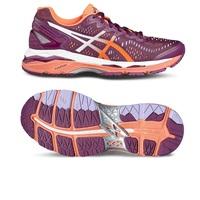 asics gel kayano 23 ladies running shoes purpleorange 45 uk