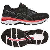 Asics GT-2000 5 Ladies Running Shoes - Black/Orange, 8 UK