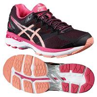 Asics GT-2000 4 Ladies Running Shoes AW16 - Black/ Pink, 4 UK