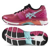 Asics Gel-Kayano 23 Ladies Running Shoes AW16 - Pink/Blue, 4.5 UK