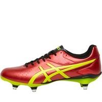 Asics Mens Lethal Speed ST SG Rugby Boots Vermillion/Safety Yellow/Black