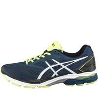 Asics Mens Gel Pulse 8 Neutral Running Shoes Poseidon/White/Safety Yellow