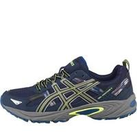 Asics Mens Gel Venture 5 Trail Running Shoes Indigo Blue/Black/Flash Yellow