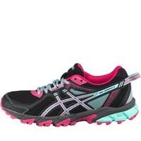 asics womens gel sonoma 2 trail running shoes blackaqua hazesport pink