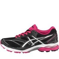 asics womens gel pulse 8 neutral running shoes blacksilversport pink