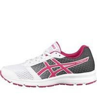 asics womens patriot 8 neutral running shoes whitesport pinksilver