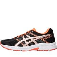 Asics Womens Gel Contend 4 Neutral Running Shoes Black/Silver/Flash Coral
