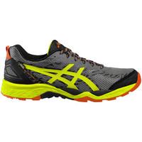 asics gel fujitrabuco 5 g tx mens running trainers in grey