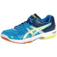 asics gelrocket 7 4396 mens shoes trainers in blue