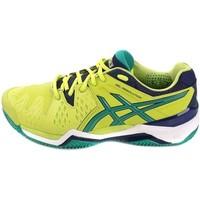 Asics Gelresolution 6 Clay 0588 men\'s Tennis Trainers (Shoes) in Green