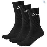 Asics Crew Socks (3 Pack) - Size: S - Colour: Black