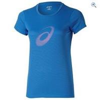 asics womens graphic running t shirt size m colour jeans