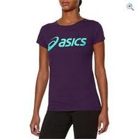 Asics Women\'s Logo Tee - Size: XS - Colour: BERRY CORDIAL