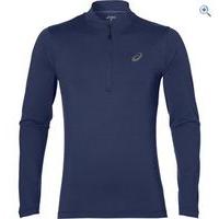 Asics Men\'s Long Sleeve Half Zip Jersey - Size: L - Colour: INDIGO BLU HEAT