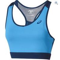 asics womens racerback bra size s colour diva blue