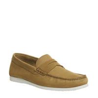 Ask the Missus Draft Penny Loafer TAN NUBUCK