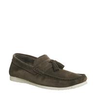 Ask the Missus Draft Tassel Loafer CHOCOLATE SUEDE