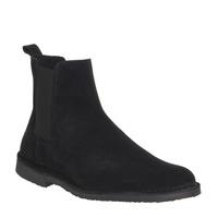 Ask the Missus Danish Chelsea Boot BLACK SUEDE BLACK SOLE
