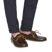 Ask the Missus Deck Boat Shoe BROWN LEATHER