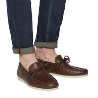 Ask the Missus Draft Boat Shoes CHOCOLATE LEATHER