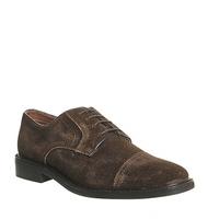 Ask the Missus Echo Toecap Lace Up CHOCOLATE SUEDE