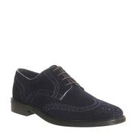 Ask the Missus Echo Brogue NAVY SUEDE