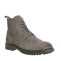 Ask the Missus Erin Lace Shearling Boot GREY SUEDE