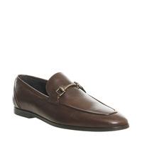 Ask the Missus Eugenie Snaffle Loafers BROWN LEATHER