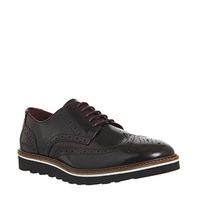 Ask the Missus Coco Wedge Sole Brogue BURGUNDY HI SHINE LEATHER