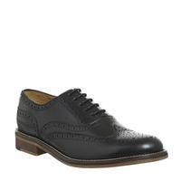 Ask the Missus Fury Brogue BLACK LEATHER