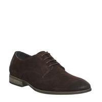 ask the missus flutter derby shoe chocolate suede