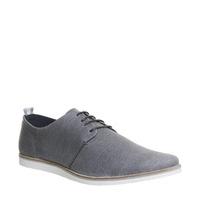 Ask the Missus Fiasco Wedge Sole GREY CANVAS