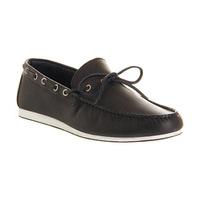 Ask the Missus Igor Boat Slip On NAVY LEATHER