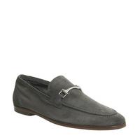 Ask the Missus Eugenie Snaffle Loafer CHARCOAL GREY SUEDE