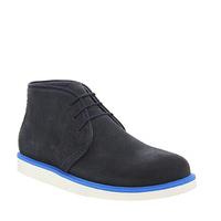 ask the missus brash boots navy suede blue pop