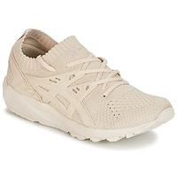 asics gel kayano trainer knit womens running trainers in beige