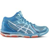 asics gelvolley elite 3 mt womens shoes trainers in blue