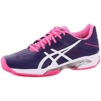 Asics Gelsolution Speed 3 Clay Womens 3301 women\'s Tennis Trainers (Shoes) in Purple