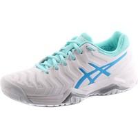 asics gelchallenger 11 womens 0143 womens tennis trainers shoes in whi ...