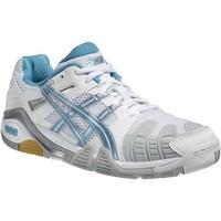 asics gel progressive womens tennis trainers shoes in white