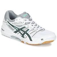 asics gel rocket 7 womens indoor sports trainers shoes in white