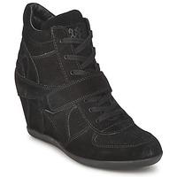 ash bowie womens shoes high top trainers in black