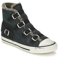 ash virginy womens shoes high top trainers in black