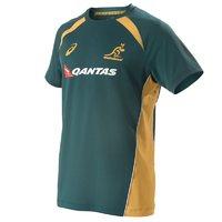 asics australia wallabies md training top 2017 green