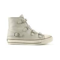 ash pearl leather high top trainer